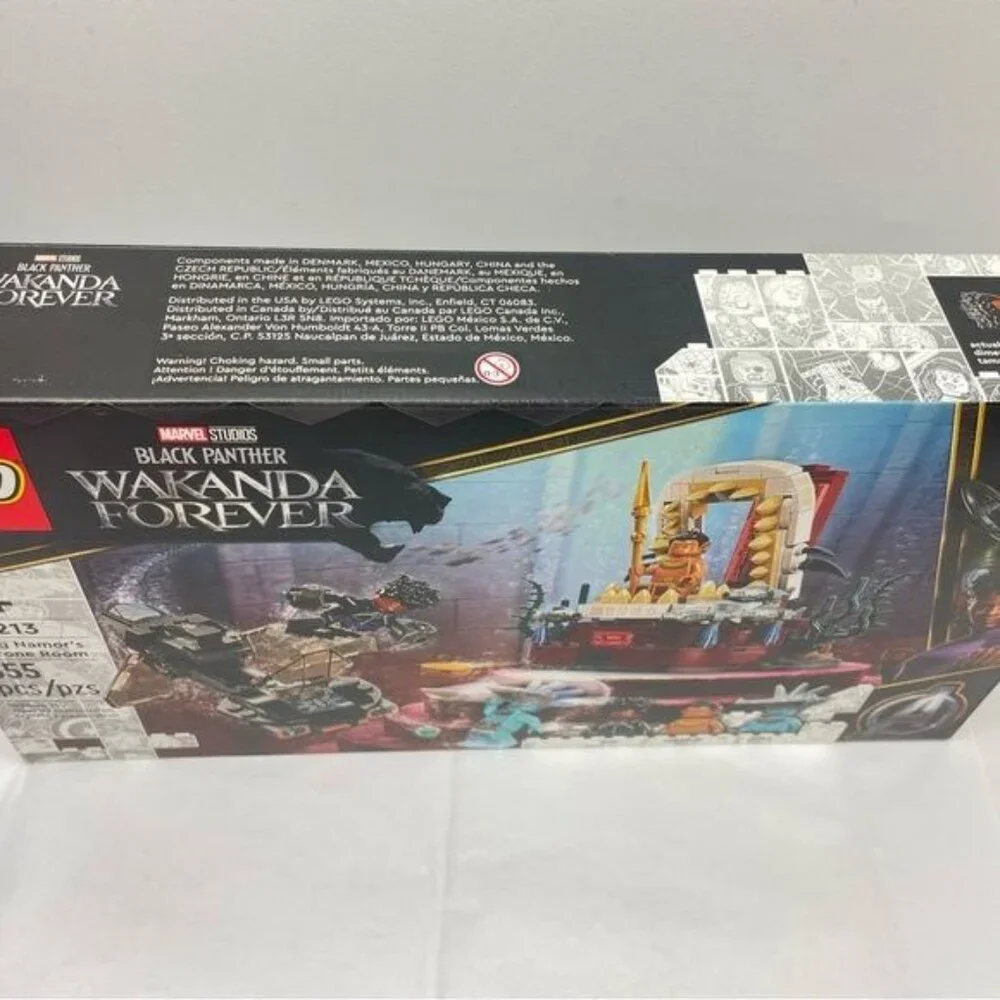LEGO Marvel Black Panther WAKANDA FOREVER King Namor’s Throne Room 355 Pcs